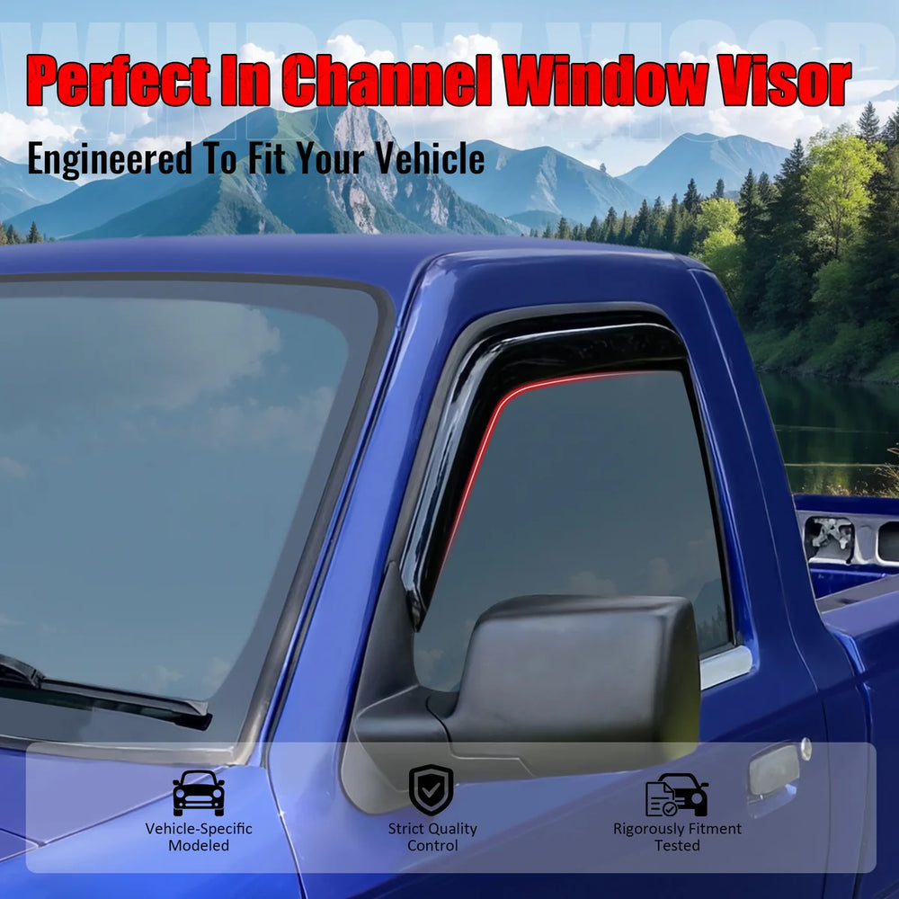 In-Channel Window Visor Set