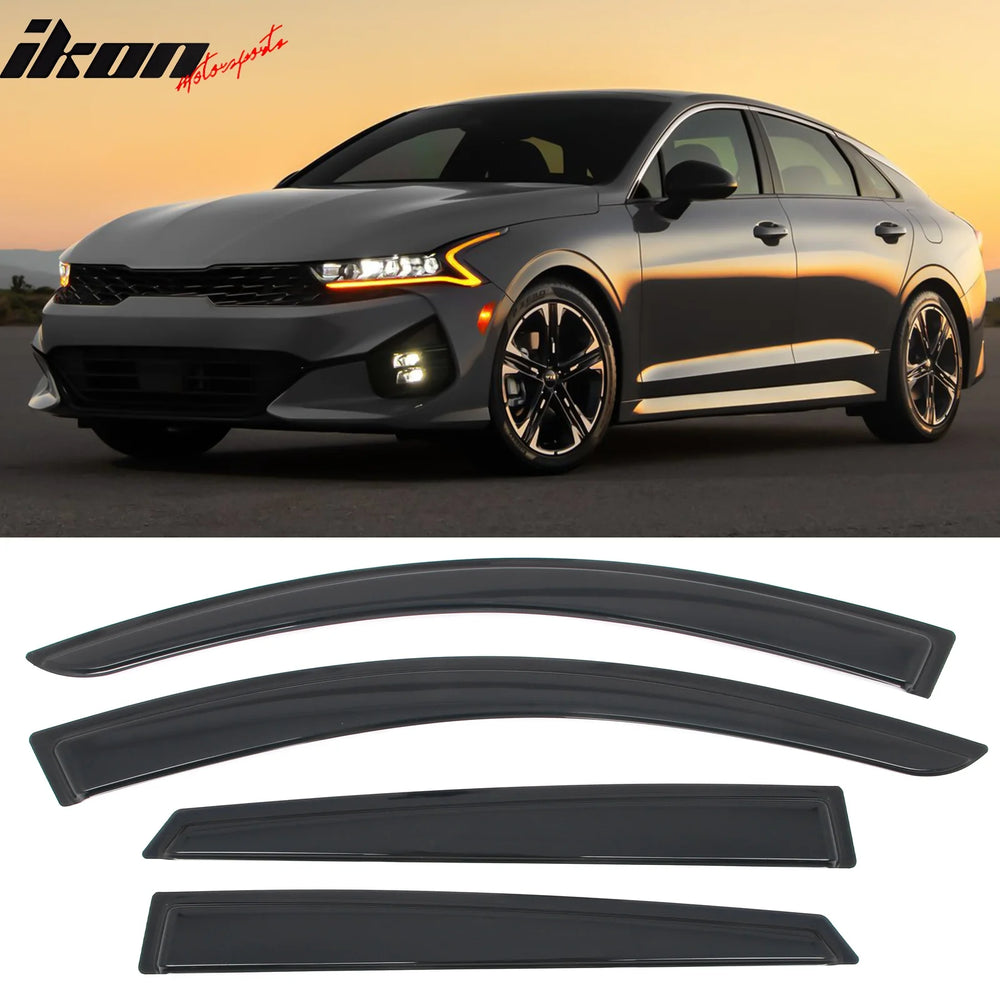 Window Visors Set of 4 Smoke
