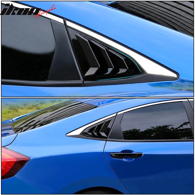 Rear Quarter Panel Window Side Louvers