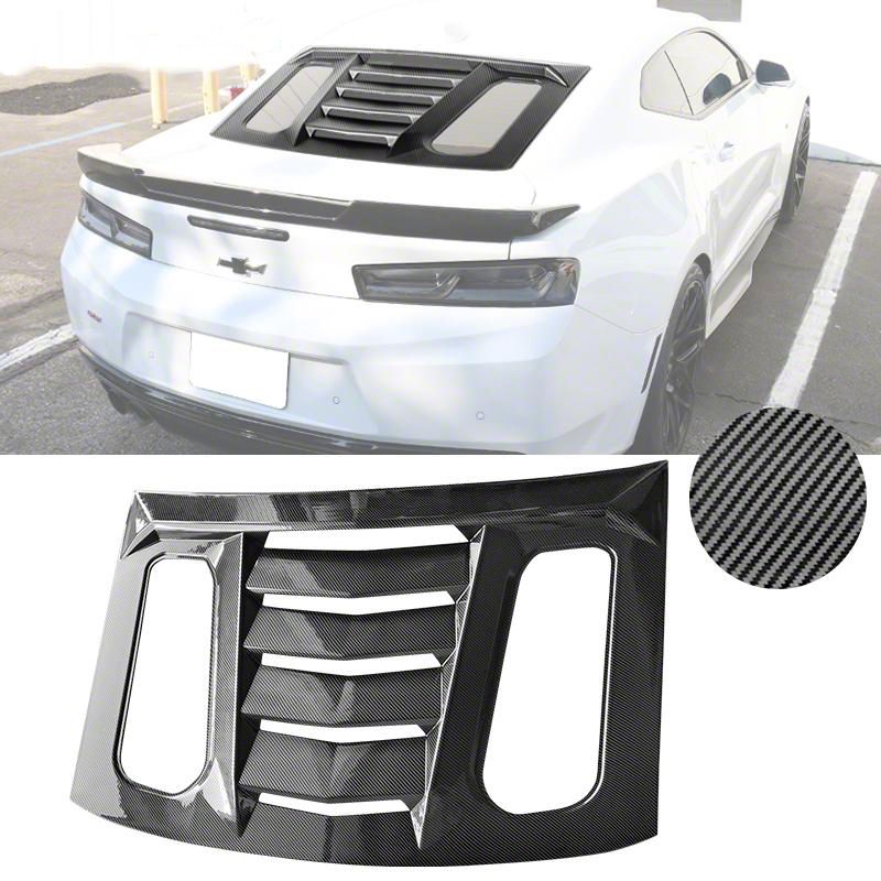 Carbon Fiber Print Rear Window Louver