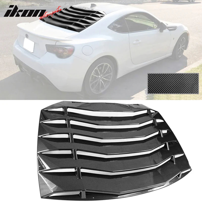 Carbon Fiber Print Rear Window Louver