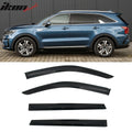 Mugen Style Window Visors Smoke Tint