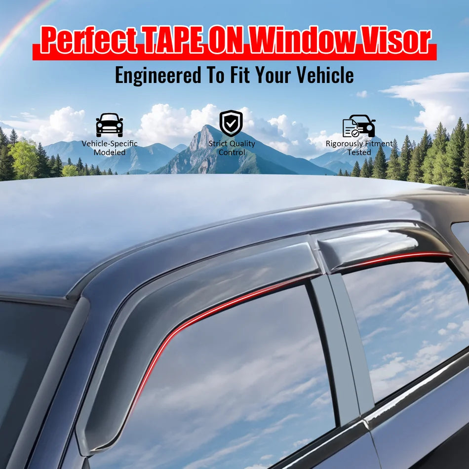 Slim Style Window Visors (Set of 4)