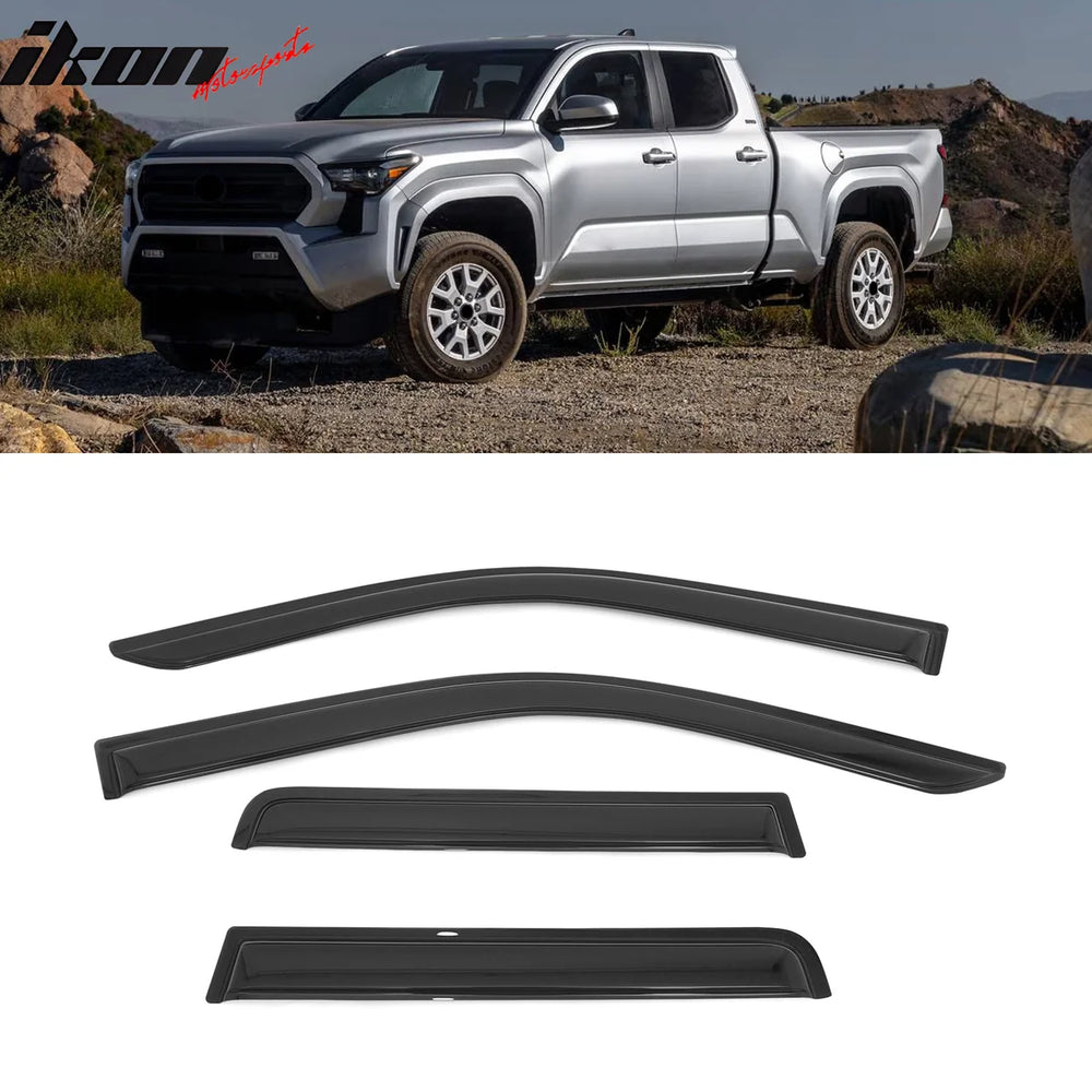 4-Piece Custom-Fit Window Visor Set