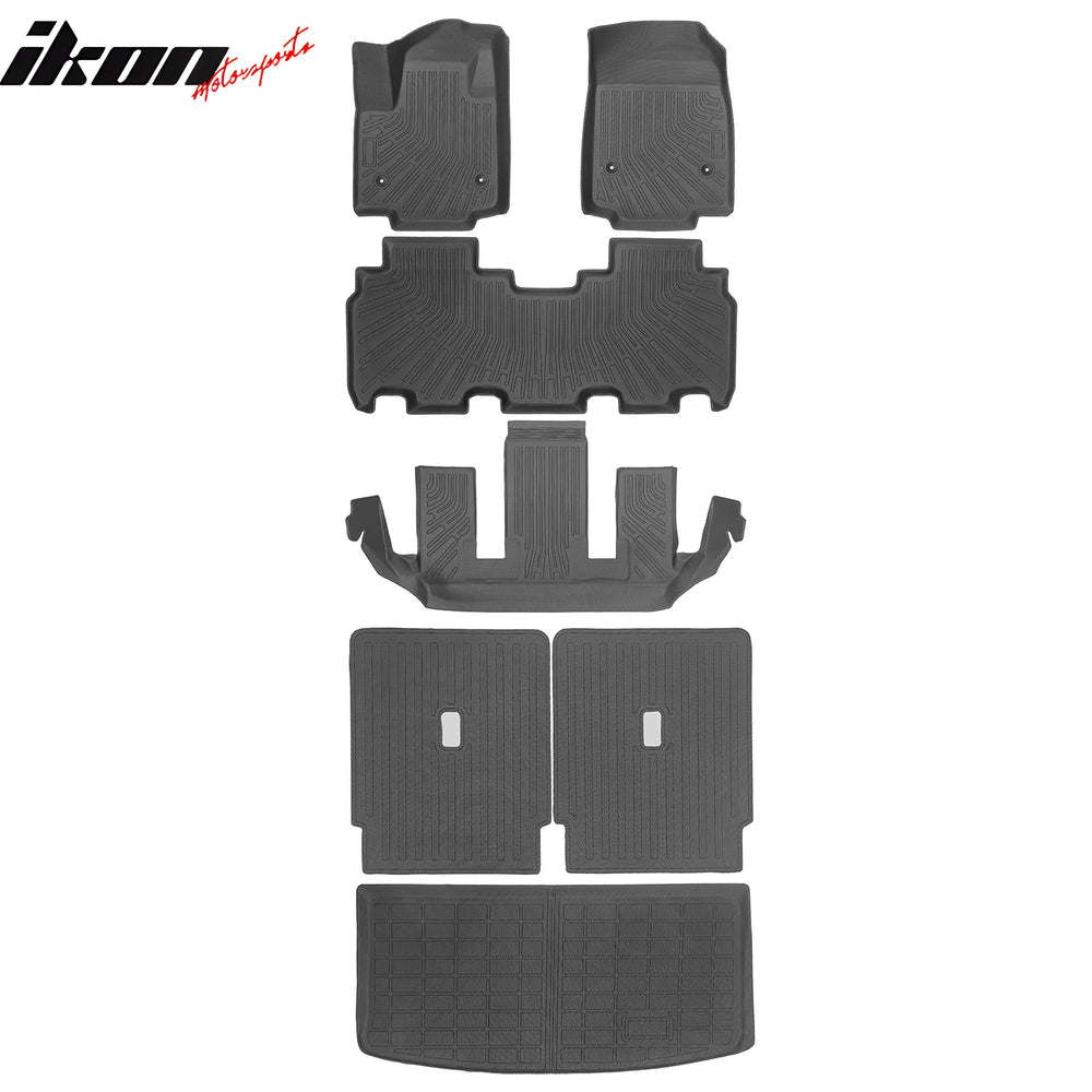 All-Weather Floor Mat Set Black TPE