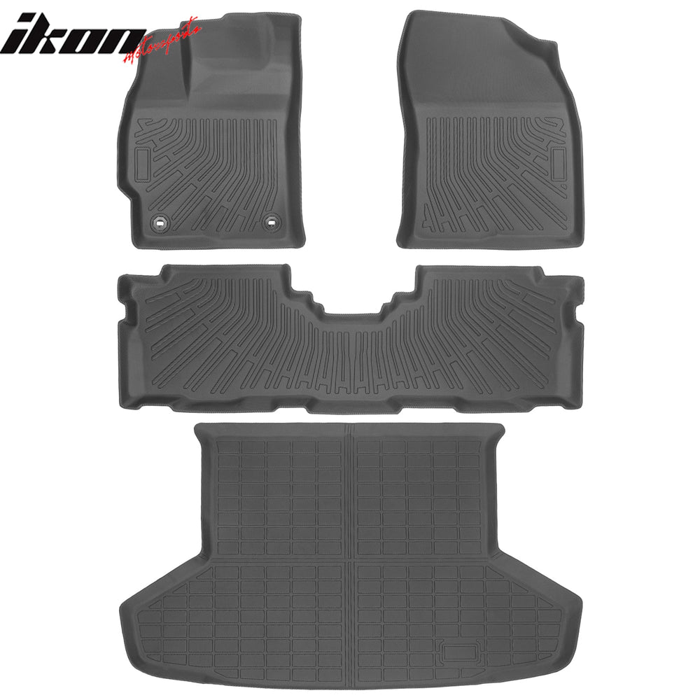 3-Piece Floor Mat Set with Trunk Mat