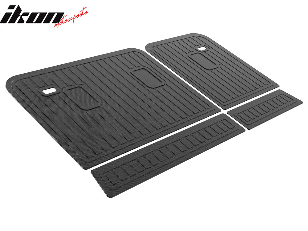 TPE Rear Floor Mat Set, Black