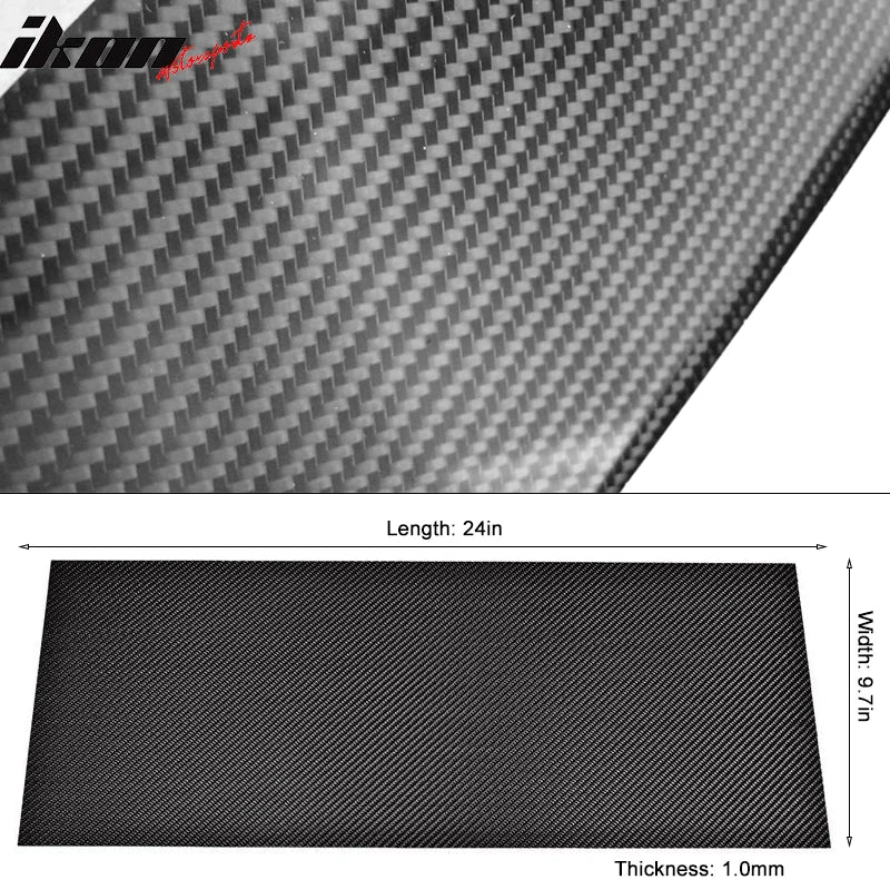 Universal Carbon Fiber Sheet 9.7 x 24-Inch