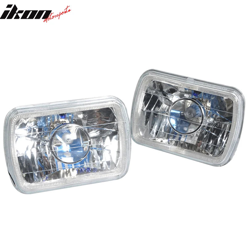 7x6in Blue Halo Projector Headlights