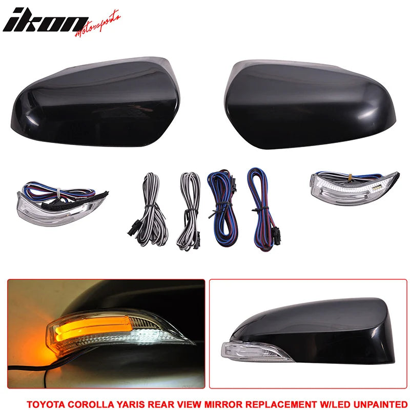 ABS Side Mirror Cover with LED Lights