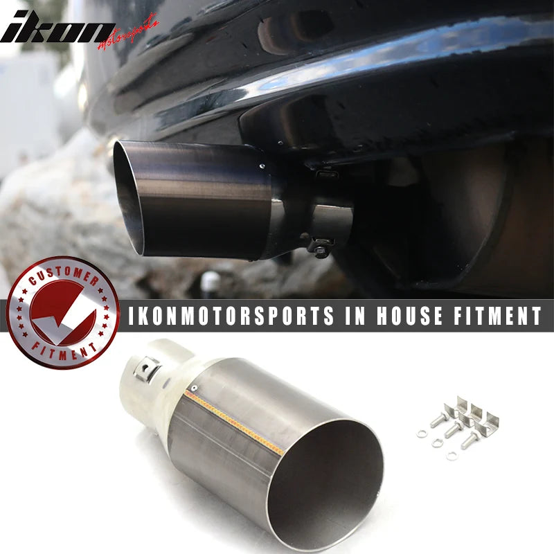 2.5-Inch ID Slant Cut Exhaust Muffler Tip