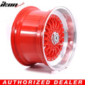 Hayame 17x10 25mm Offset 5x100 5x114.3 Gloss Red Face Machine Lip Wheel