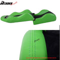 Racing Seat with Green PVC Leather and Black Suede