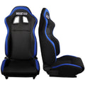 Universal JDM Style Racing Seat with Blue Stripe