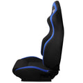 Universal JDM Style Racing Seat with Blue Stripe