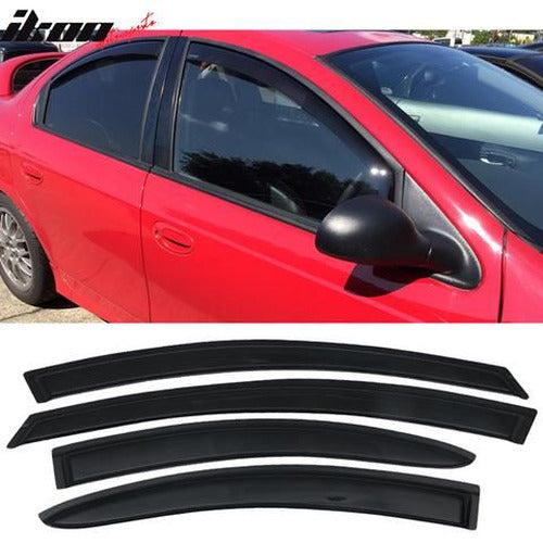 Slim Style Window Visor Set, Smoke Tint