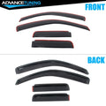 In-Channel Window Visor 4-Piece Set