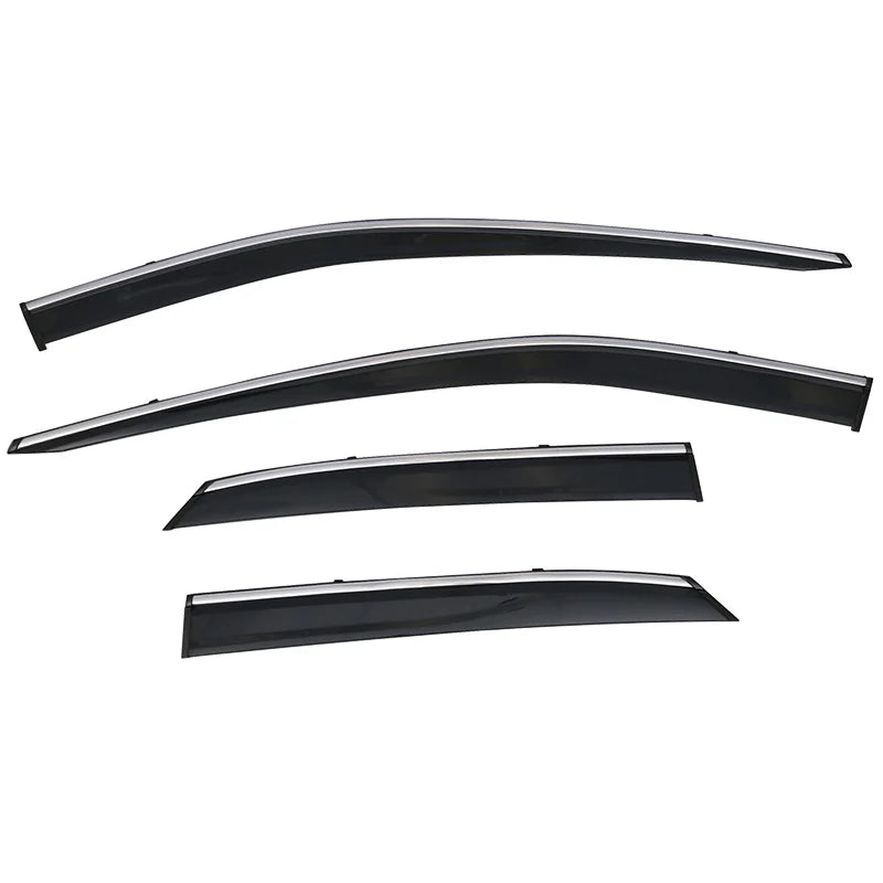 Window Visor with Chrome Trim