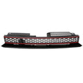 GTI Style Front Bumper Grille with Red Trim