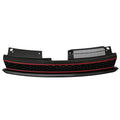 GTI Style Front Bumper Grille with Red Trim