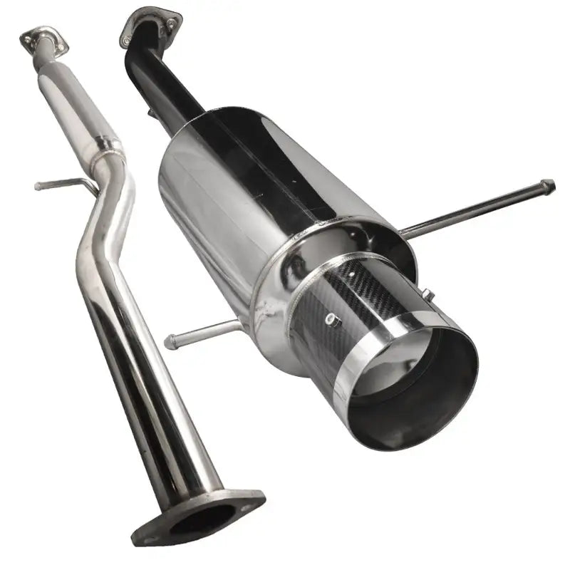 Stainless Steel Cat-Back Exhaust with Carbon Fiber Tip