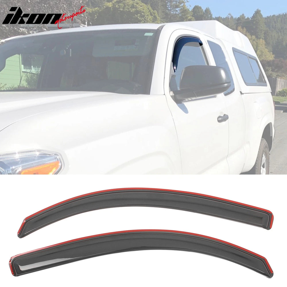 In-Channel Window Visors Smoke 2-Piece