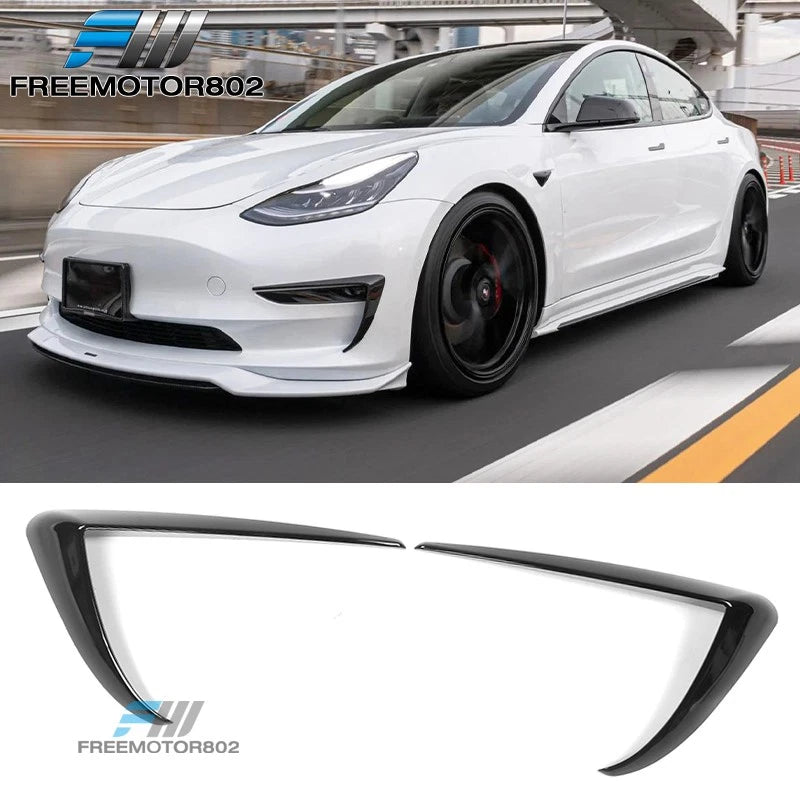IKON Style Front Bumper Fog Light Trim Set