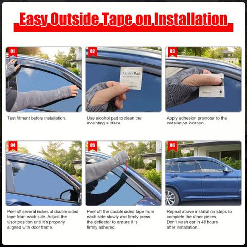 4-Piece Slim Style Window Visors