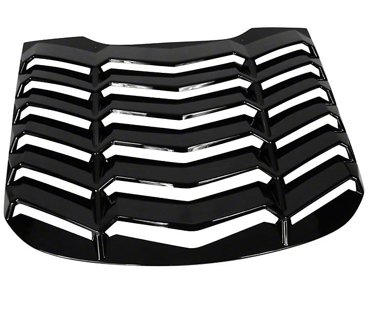Rear Window Louvers Gloss Black