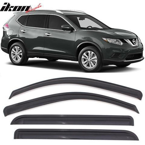 Slim Smoke-Tinted Window Visors 4-Piece Set