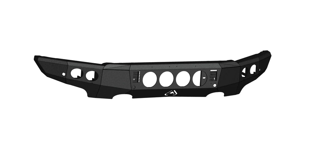 21C RAPTOR STEALTH FRONT NON WINCH BUMPER ROUND LIGHTS TEXTURE BLACK