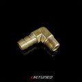 1/8 NPT to 3/8 Barb 90 Degree Fitting