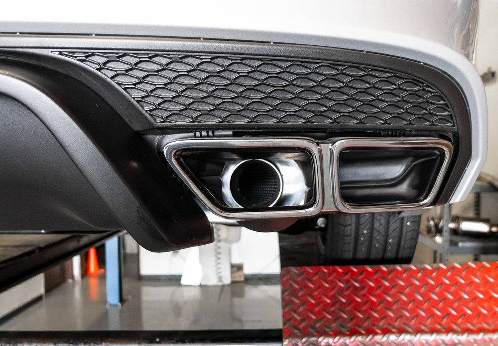 Stainless Steel Axle Back Exhaust System with 4-Inch Tips