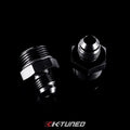 8AN Inlet to 6AN Outlet Fuel Rail Adapter Fitting Pair