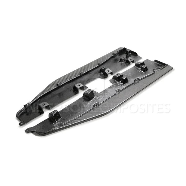 Carbon Fiber Rocker Panel Splitter Extensions