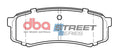 Rear Brake Pads with Carbon Fiber Friction Material