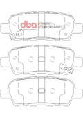 Performance Brake Pads with Semi-Met Carbon Fiber Friction
