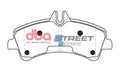 Rear Brake Pads with Semi-Met Carbon Fibre Friction