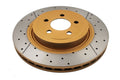 345mm Cross-Drilled and Slotted Front Brake Rotor