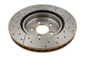 345mm Cross-Drilled and Slotted Front Brake Rotor