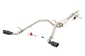 Dual Cat-Back Exhaust w/ Black Stainless Steel Tips