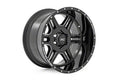 92 Series 20x12 -44mm 5x6.5 Gloss Black Machined Accent Wheel