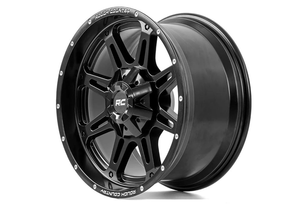 Series 94 20x10 -18mm Offset 6x139.7mm Matte Black with Milled Accents