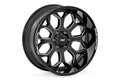 96 Series 20x10 5x139.7 0mm Offset Gloss Black Milled Wheel