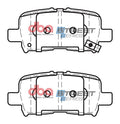 Ceramic Slotted Brake Pads with Shims