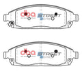 Ceramic Brake Pad Set with Slotted Rotors