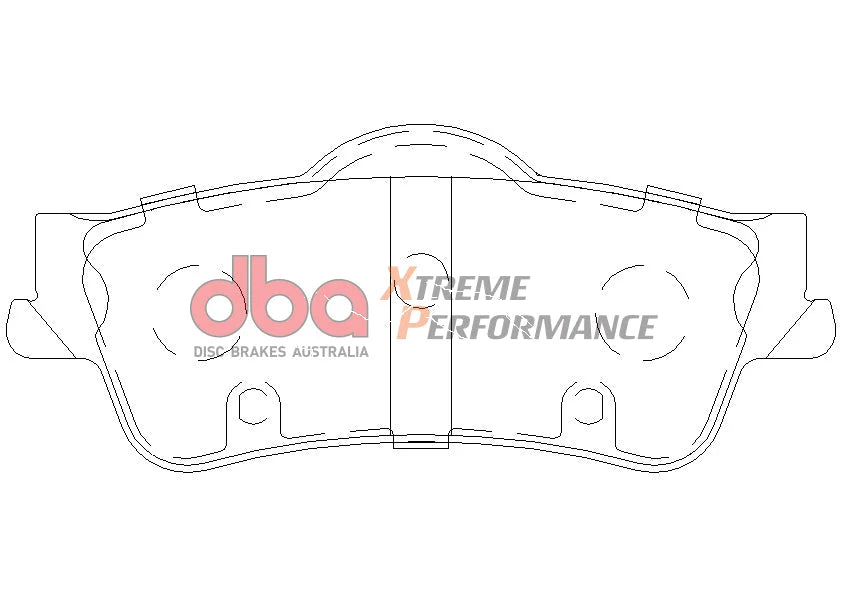 Semi-Met Carbon Fibre Rear Brake Pads