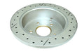 Rear Cross-Drilled and Slotted Brake Rotor