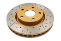 298mm Slotted Rear Brake Rotor with Gold Hub