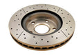 298mm Slotted Rear Brake Rotor with Gold Hub